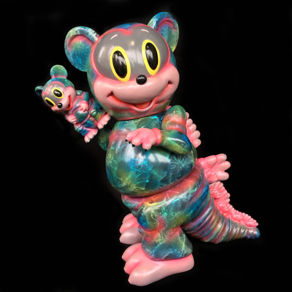 Ron English × BlackBook Toy Mousezilla “Another World” one off by Kenth Toy Works PK